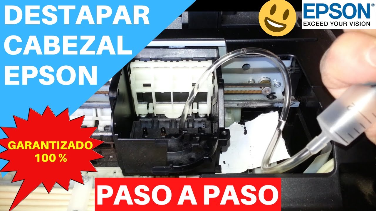 Destapar Cabeza de Impresora Epson L355 y de cualquier modelo | 2021