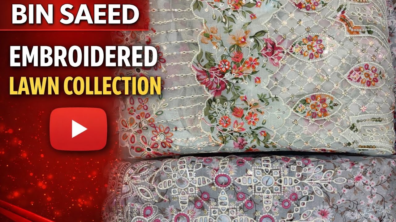 Binsaeed embroided 03042475768 | Binsaeed 2026 new designs |orignal Binsaeed 