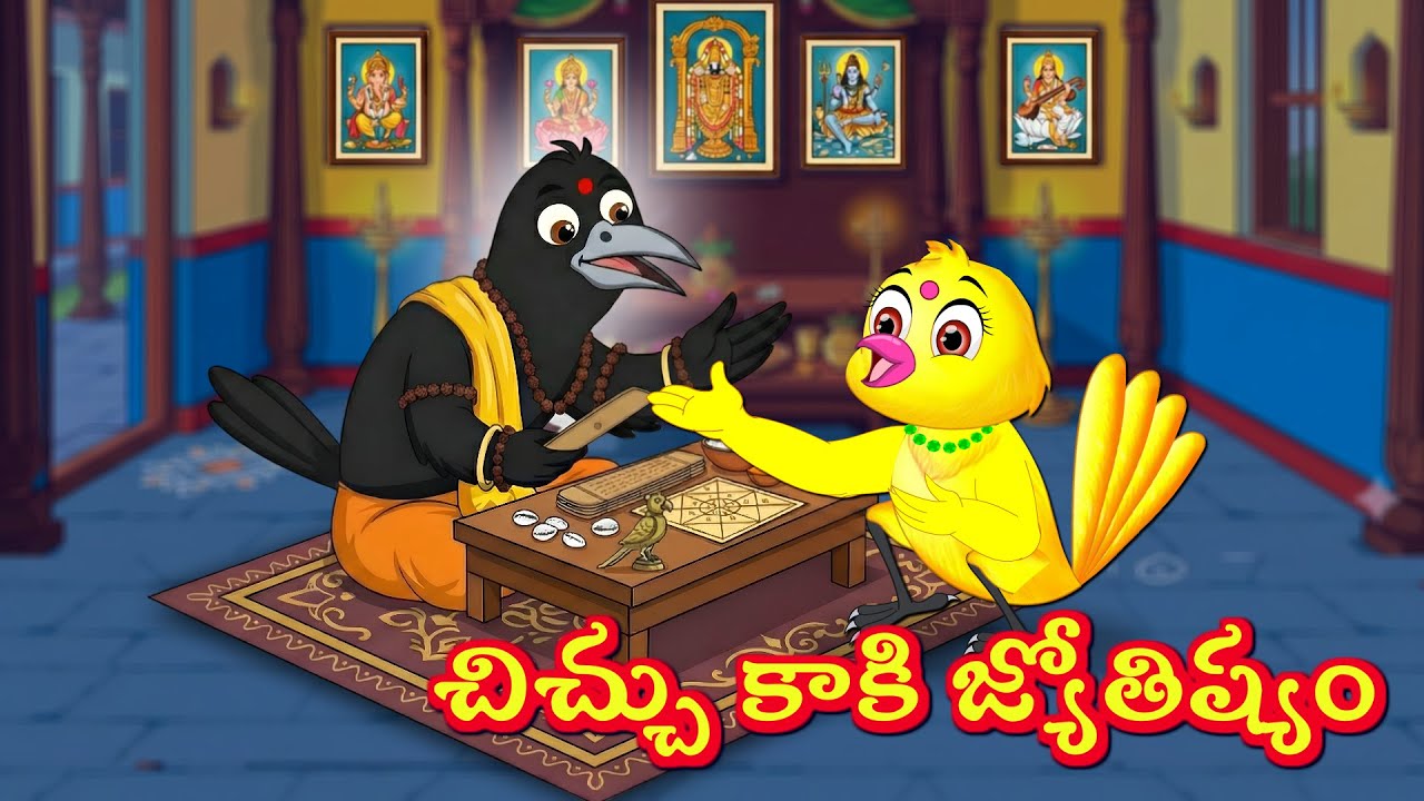 చిచ్చు కాకి జ్యోతిష్యం Tuni Picchuka | Chicchu Kaki | Bujji | Lucy Best Birds Stories Telugu
