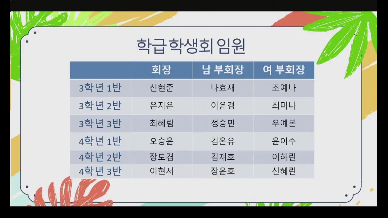 인동초등학교 방송실님의 실시간 스트림