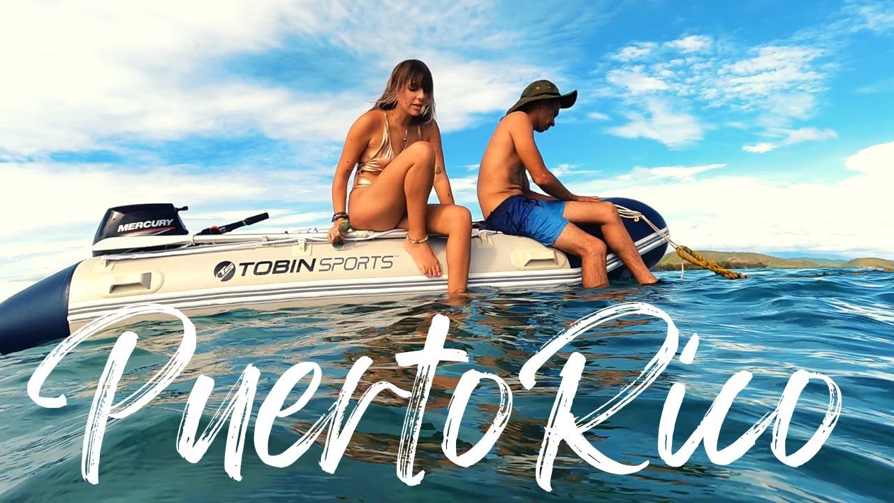 Dinghy Sailing en La Parguera, Puerto Rico ( Tobin Sports inflatable boat )