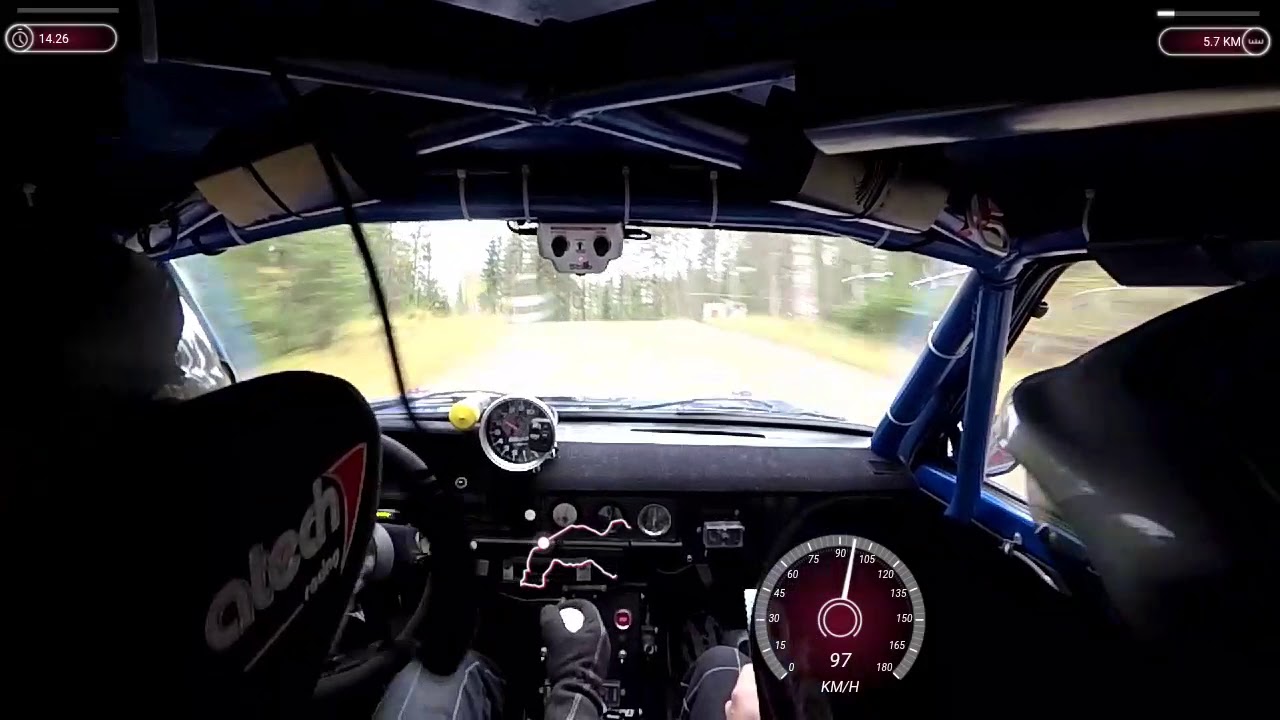 Peurunkaralli 2017 incar ek2 Valkola. Pitk&auml;nen&Kauhanen