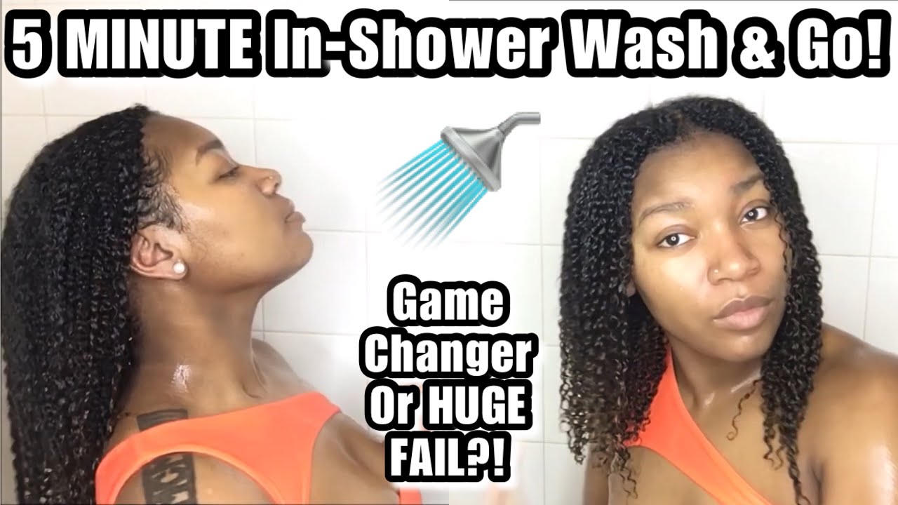 5 MINUTE In-Shower One Product Wash & Go! Cream Only Wash and Go | FAIL or Game Changer??