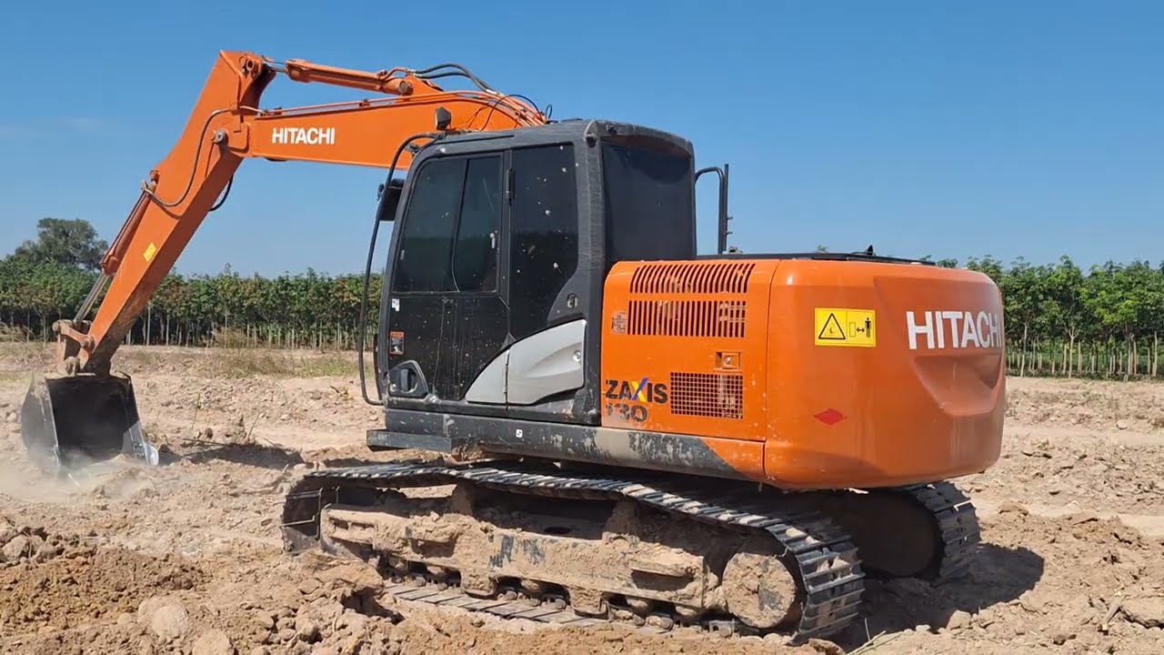 รีวิวรถขุด HITACHI ZX130-5G งานเคลียริ่งตอยางพาราทีมงานหัวหน้าจรวยจัดให้ excavator