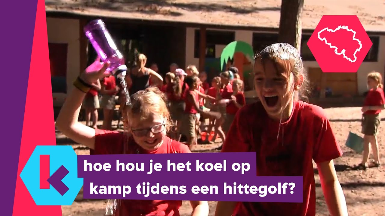afkoelen op kamp tijdens een hittegolf
