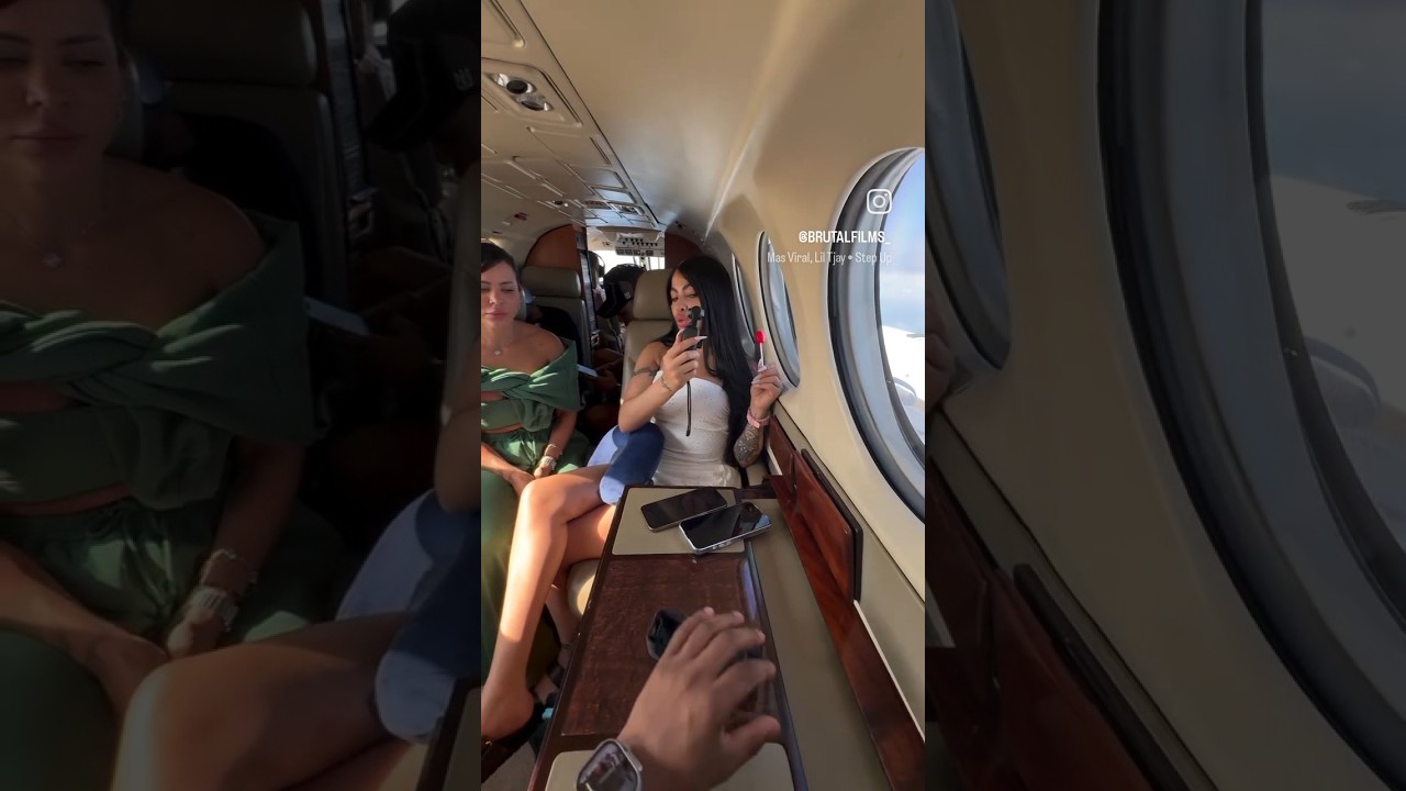 YAILIN LA MAS VIRAL EN UN JET PRIVADO
