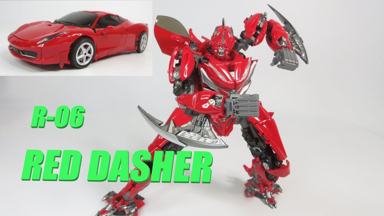【TF非正規玩具レビュー】 ユニークトイズのディーノっぽい人！   Unique Toys R-06 RED DASHER（Part 1）
