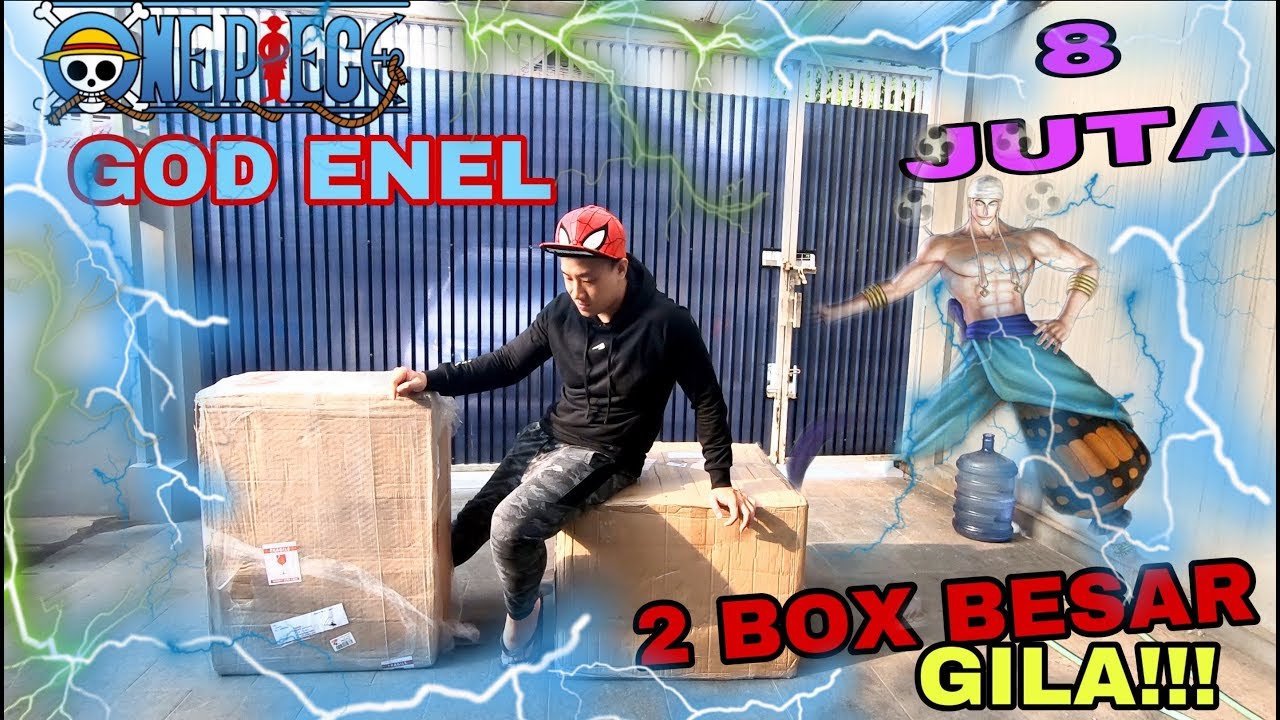 2 BOX BESAAAR!! UNBOXING SUPER STATUE ANIME GOD ENEL 