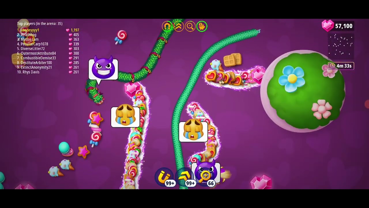 Valentines Day Event in Worms Zone io 