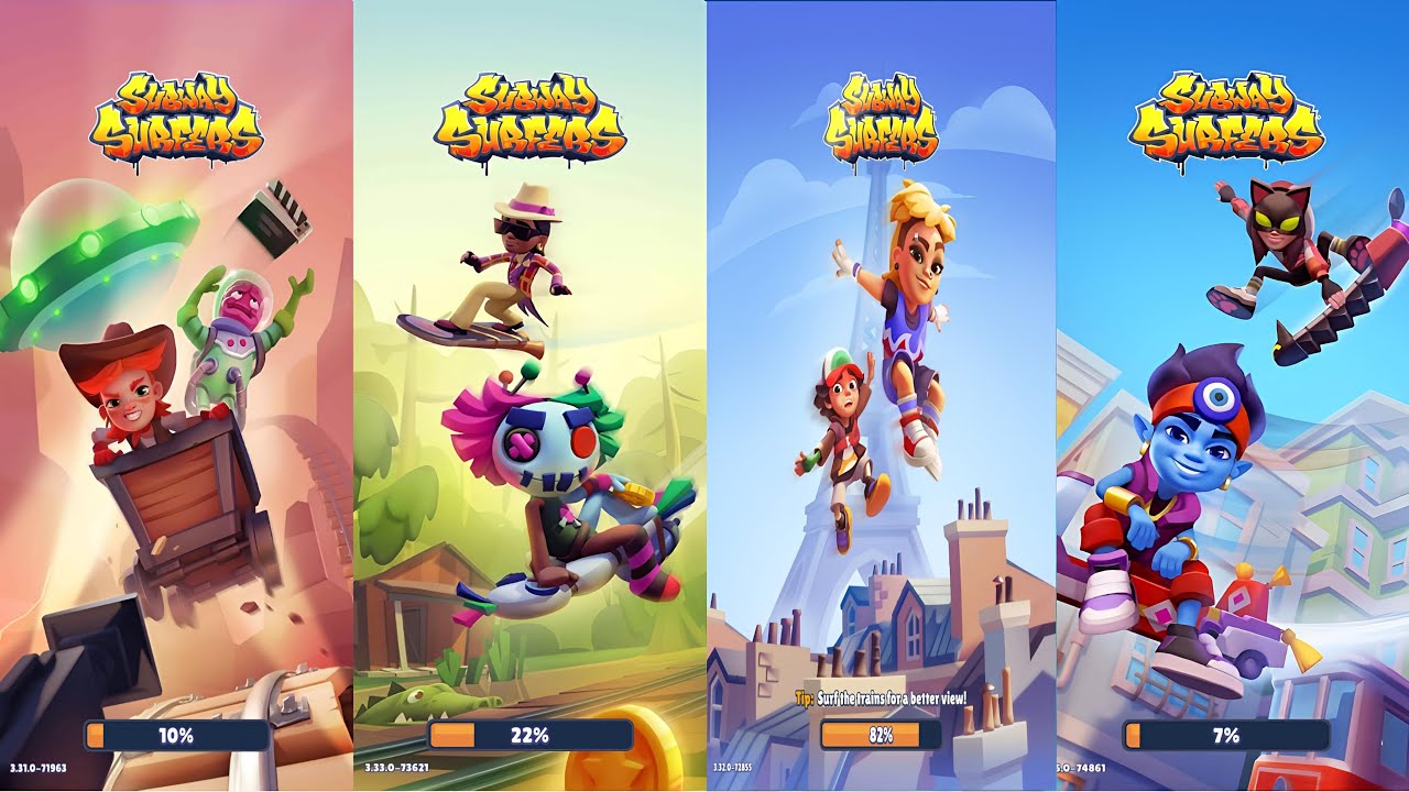 Subway Surfers : Istanbul 2024 🆚 Paris 2024 🆚 New Orleans 2024 🆚 Hollywood 2024