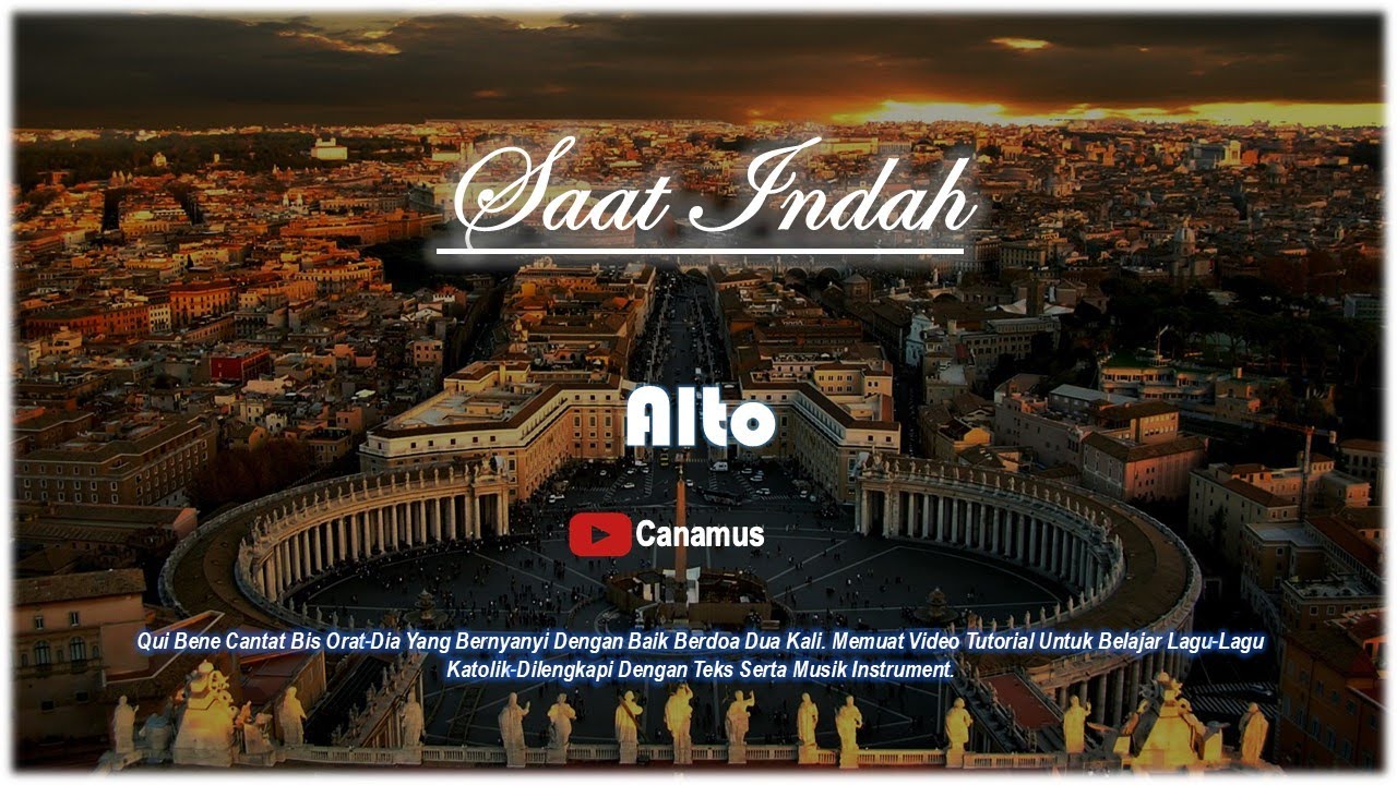 Lagu Komuni-Saat indah Alto (Musik Instrumental & Notasi Angka) #katolik #misa #lagugereja #ekaristi