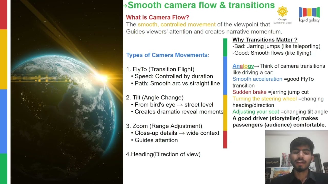 Storytelling with Liquid Galaxy Immersive Virtual Tours Using KML & Examples t3  GSOC2026
