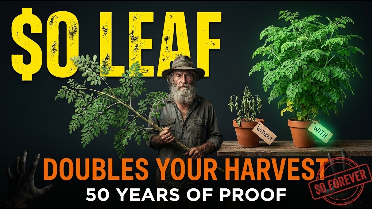 FREE FERTILIZER From One Leaf. Doubles Harvest Forever. That's Why Garden Stores BANNED Teaching It