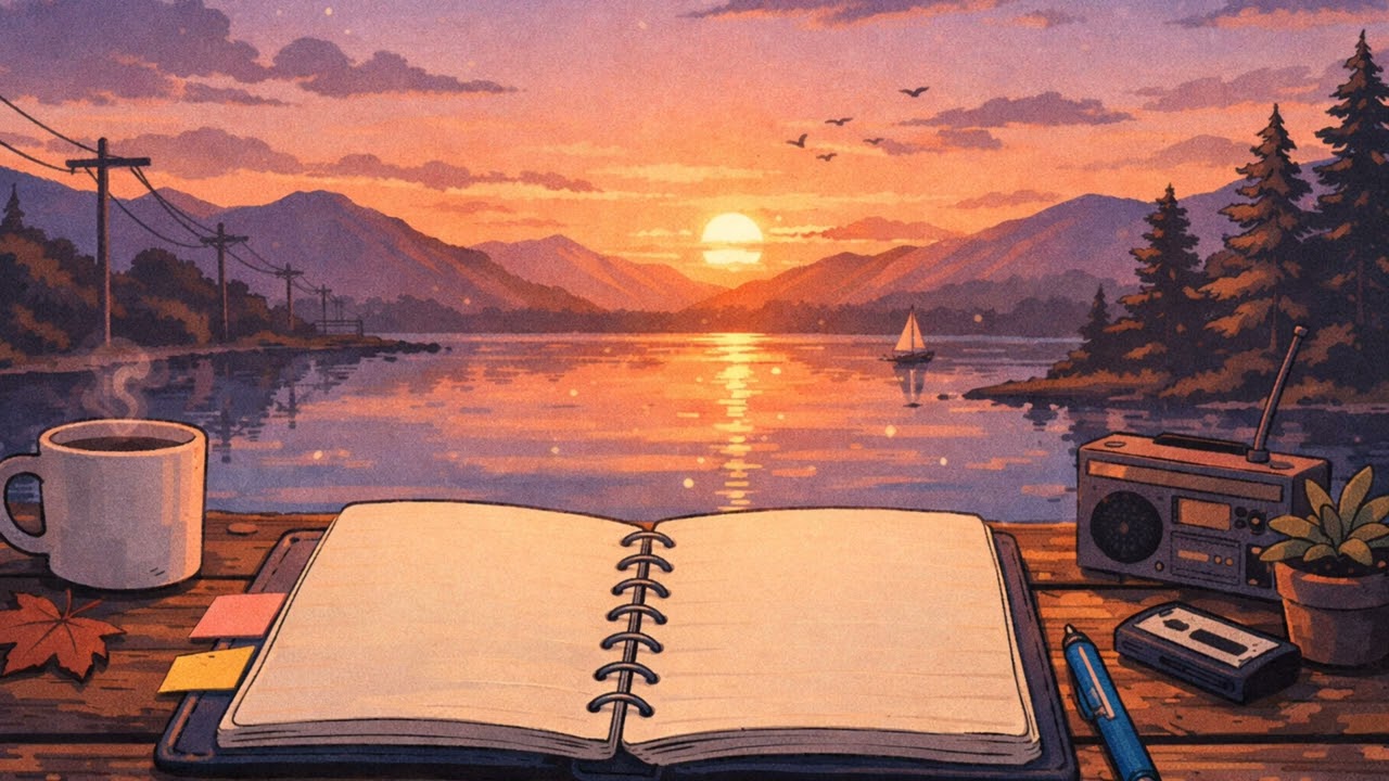 Empty Notebook Pages 📖✨ | Calm Lofi Hip Hop Beat | Study, Focus & Late Night Writing