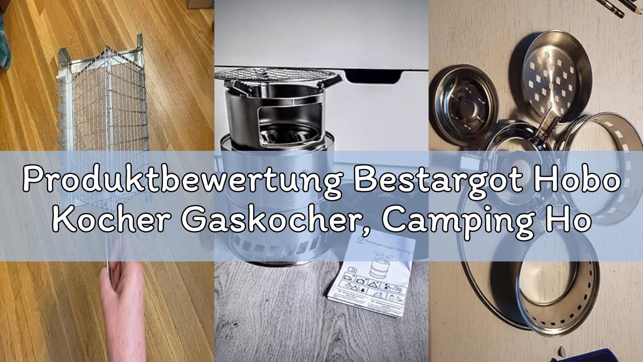 Produktbewertung Bestargot Hobo Kocher Gaskocher, Camping Holzofen und Gas Campingkocher aus Edelsta