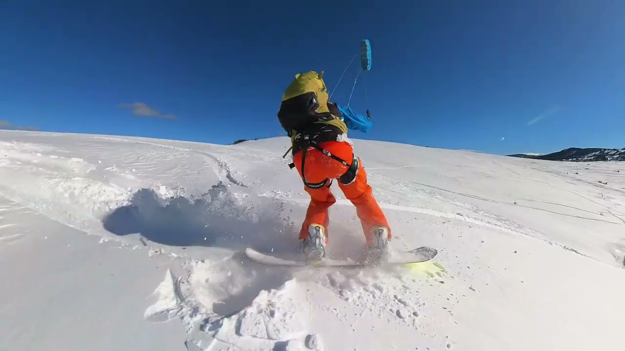 Snowkite au Col de Pailhères - Session du 23 janvier 2026 ❄️🥳