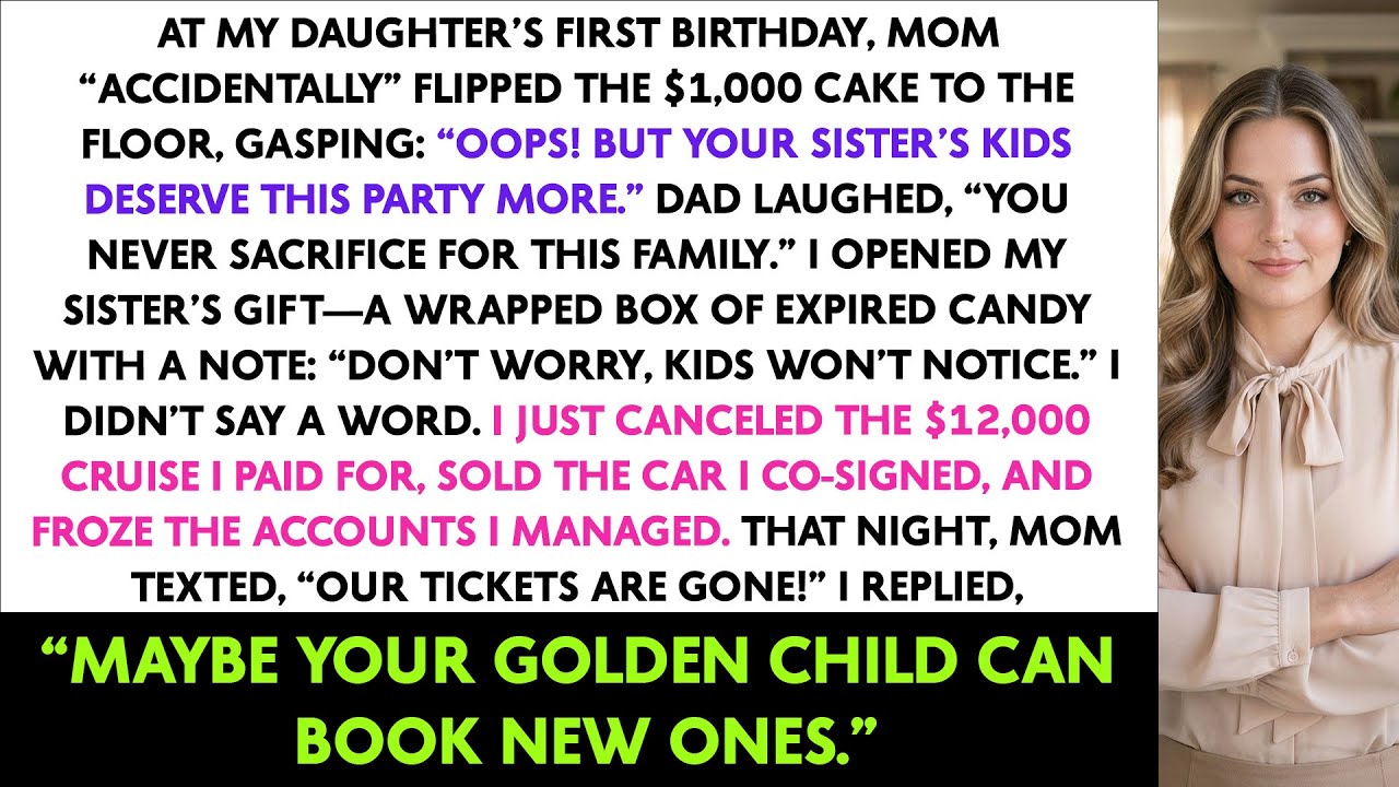 At My Daughter’s First Birthday, Mom 'Accidentally' Flipped The $1,000 Cake To The Floor, Gasping...