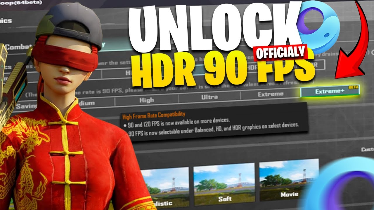 HDR 90FPS NOW AVAILABLE😱 in PUBG Mobile GameLoop! | New Device Support! NO FILE, NO BAN! #pubgmobile