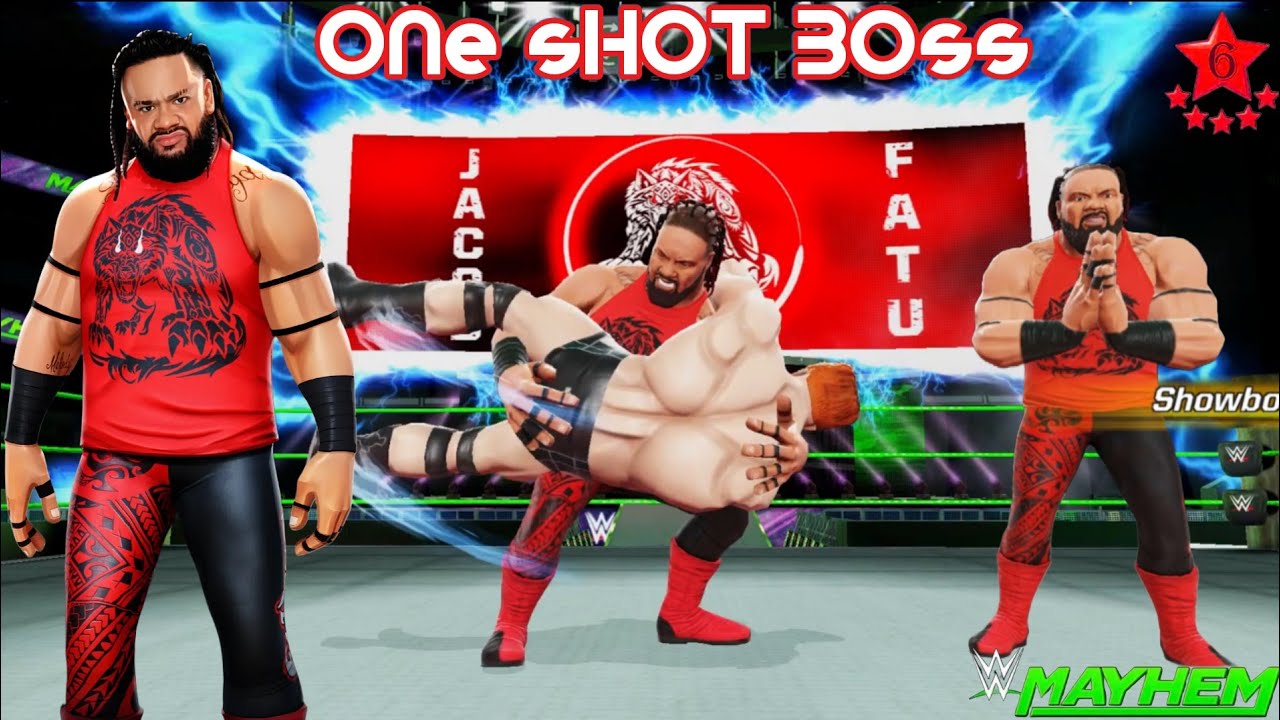 6STAR ⭐ JACOB FATU Gameplay | One Shot Boss | WWE Mayhem