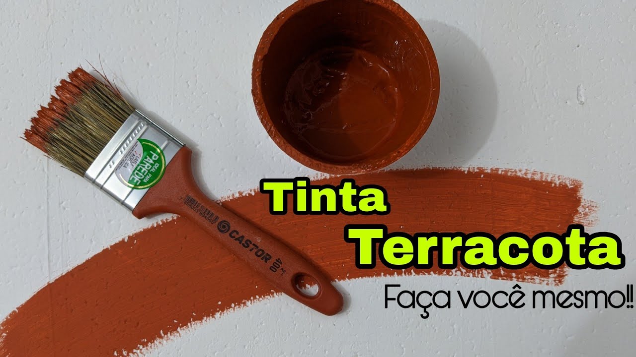 Como fazer Tinta Terracota - Terracota - Faça você mesmo e gaste super pouco