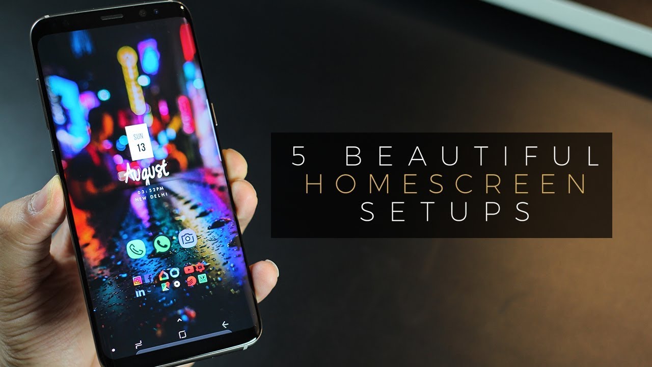 5 Beautiful Android Homescreen Setup on Galaxy S8
