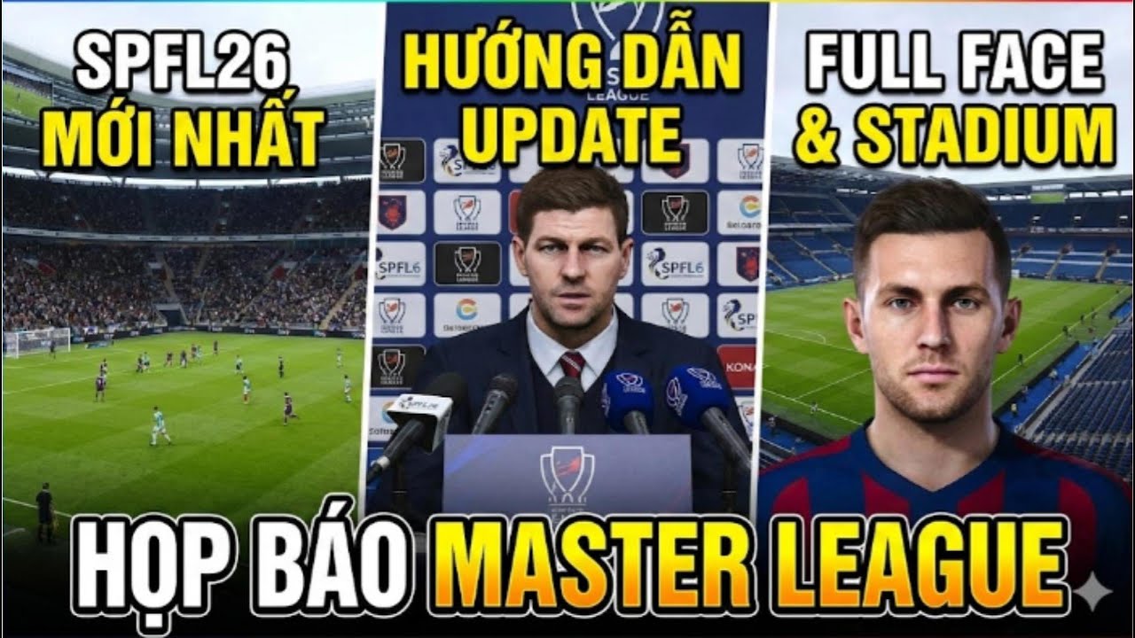 SPFL26: Cách Có Phòng Họp Báo (Press Room) Master League & Đồ Họa Siêu Thực