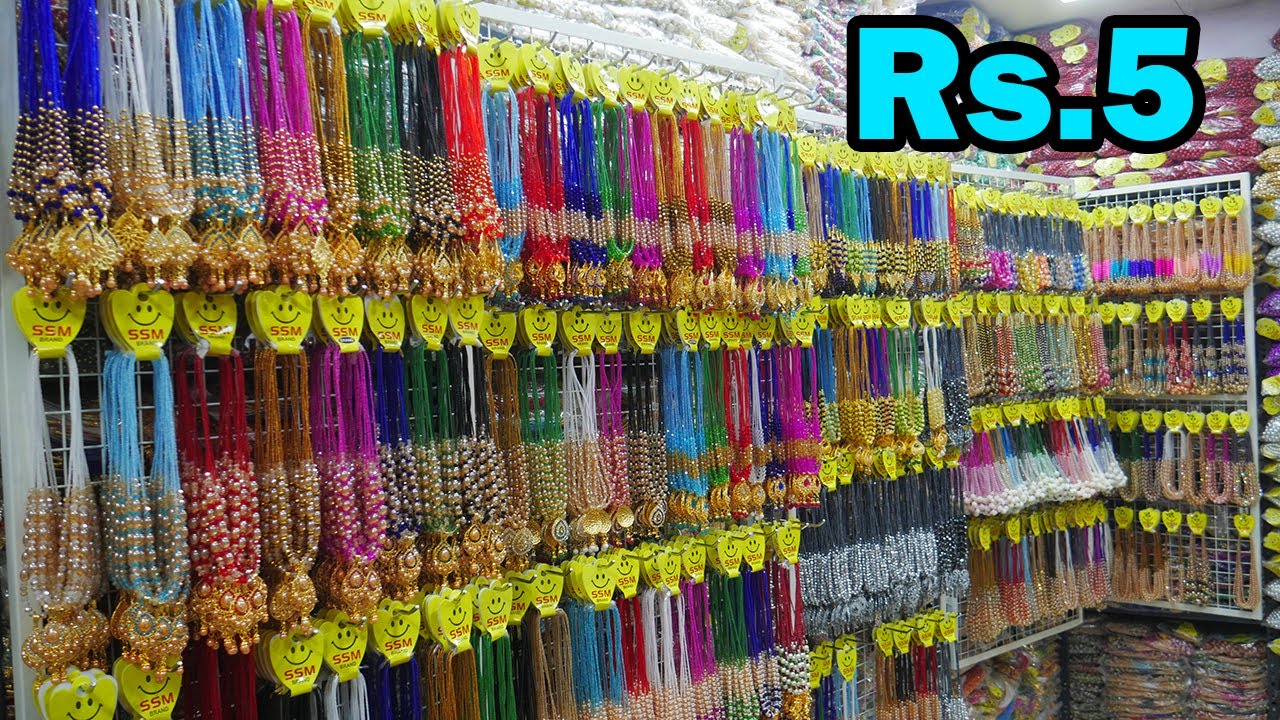 Rs.5 Onwards To Start Fancy Store Low Investment Big Profit ManiMaalai Manufacturer Shop In Chennai👍