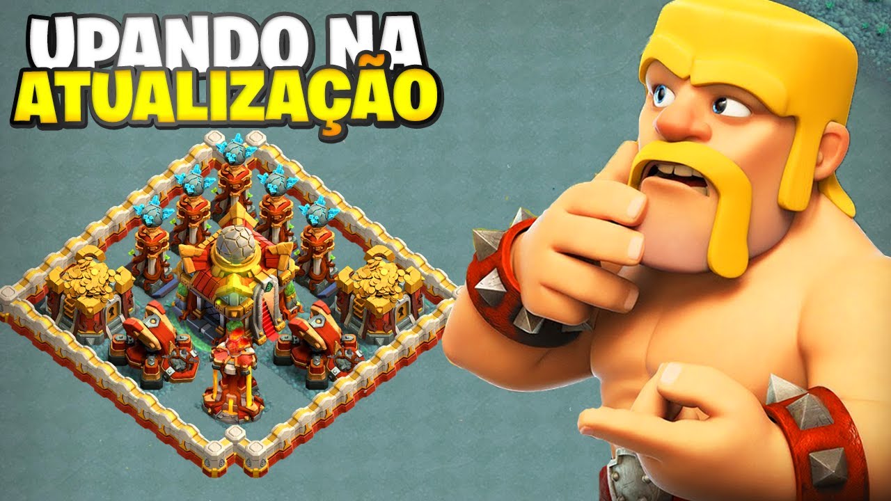 ATUALIZAÇÃO CHEGOU! GEMEI E GASTEI ITENS MÁGICOS PARA DEIXAR MEU CV16 FULL NO CLASH OF CLANS!