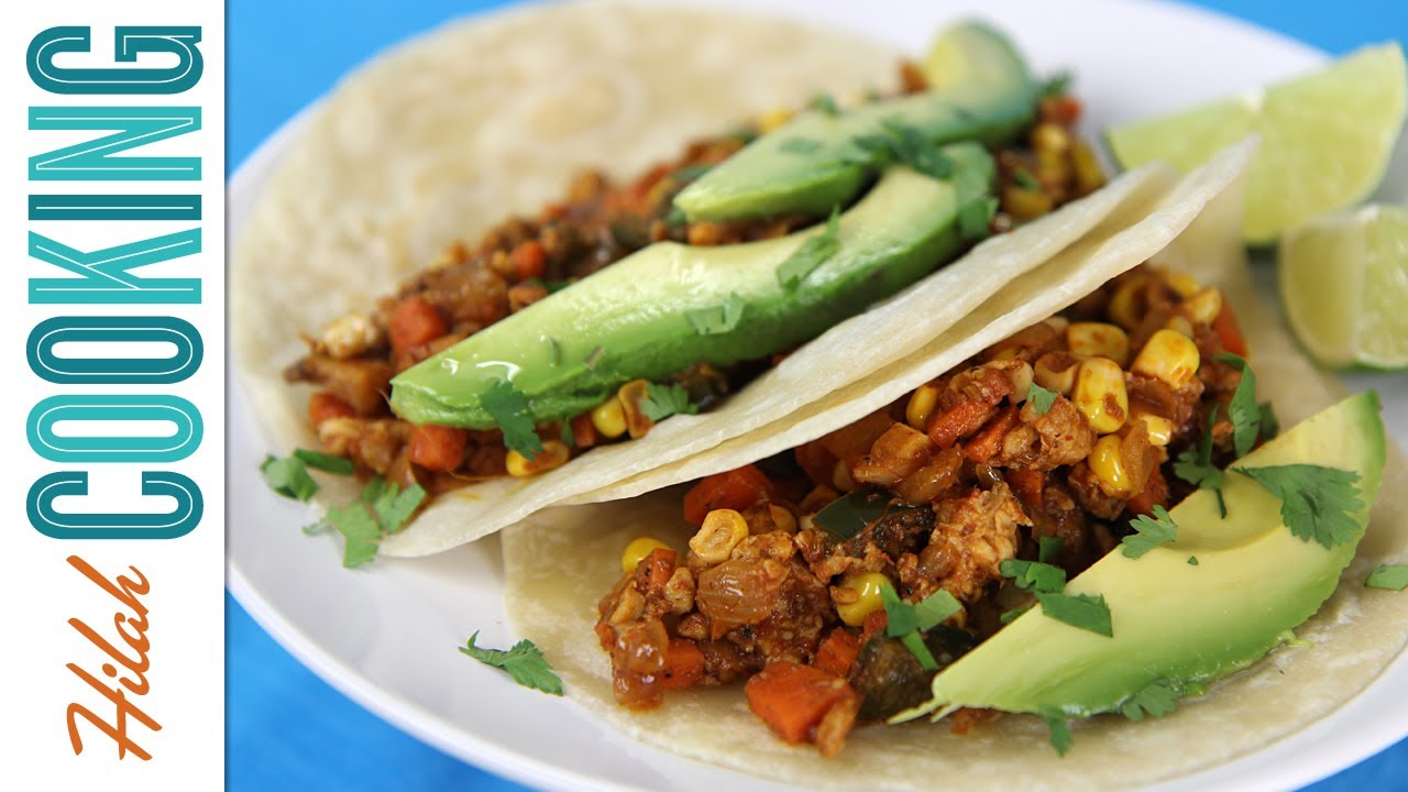 How to Make Vegetarian Tacos! |  Hilah Cooking