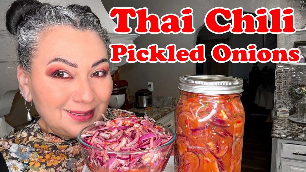 Thai Chili Pickled Onions | Homemade and Spicy