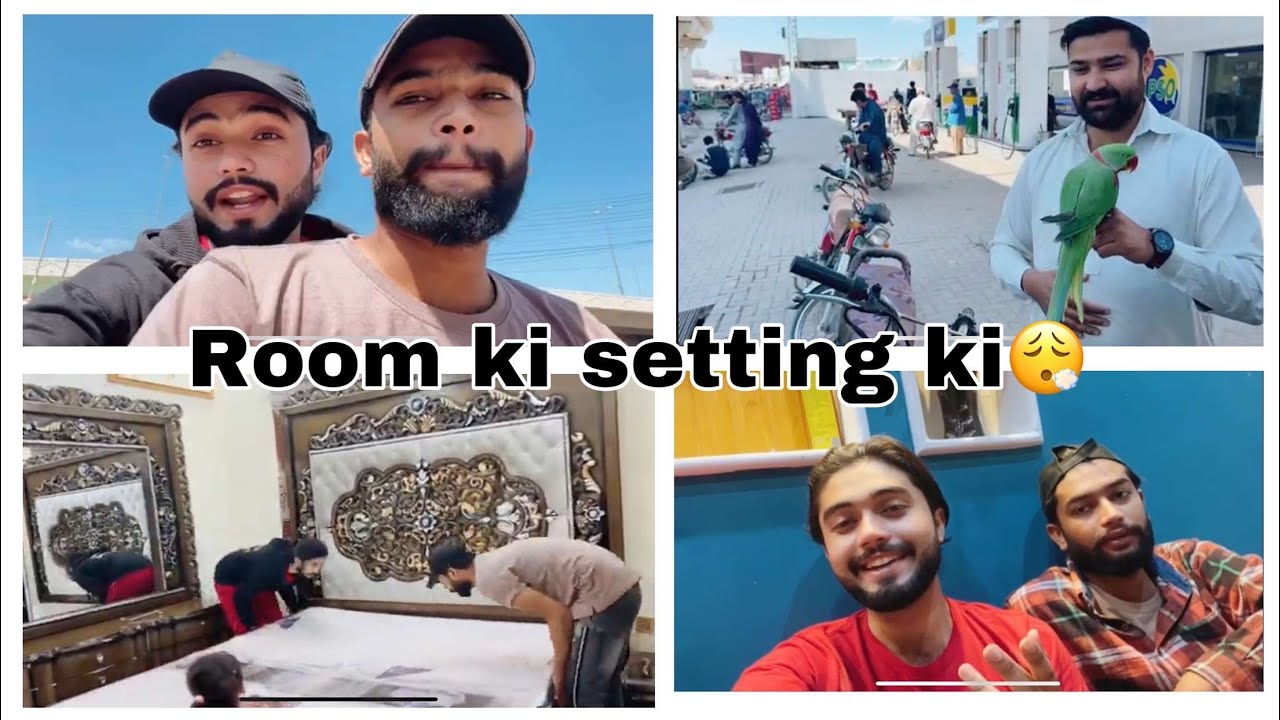 Gher ki setting || or ajj lena tah ak parrot || Mominmughal vlog