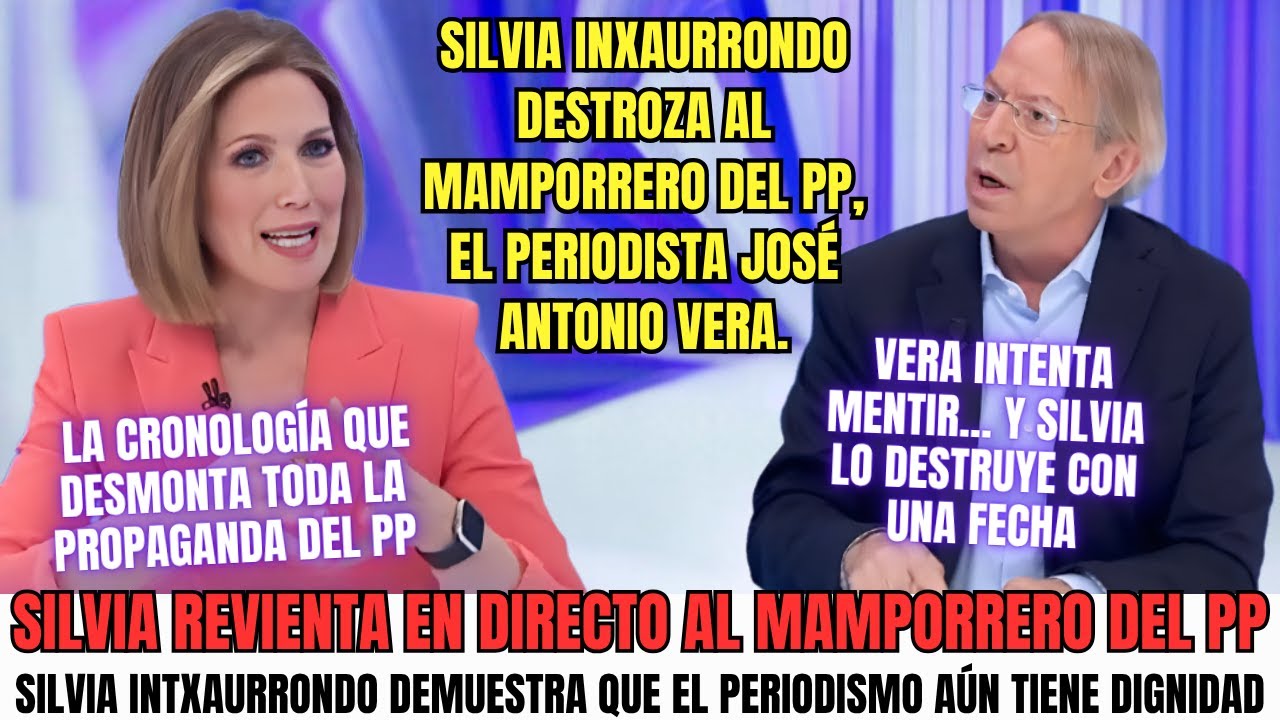 Silvia Intxaurrondo HUMILLA en directo a Jos&eacute; Antonio Vera y lo deja sin palabras