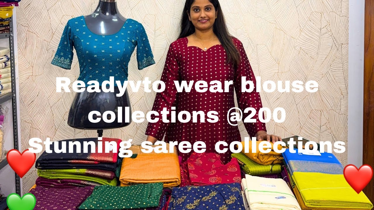 Ready to wear blouses@200 stunning saree collections #online #onlineshopping #fashion #saree #new