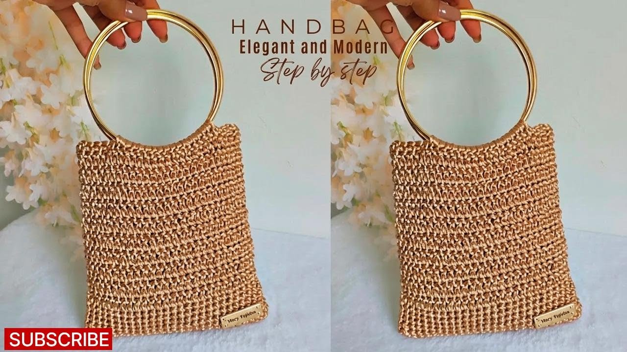 Chic & Modern Crochet Handbag Tutorial – Step-by-Step with Silk Cord
