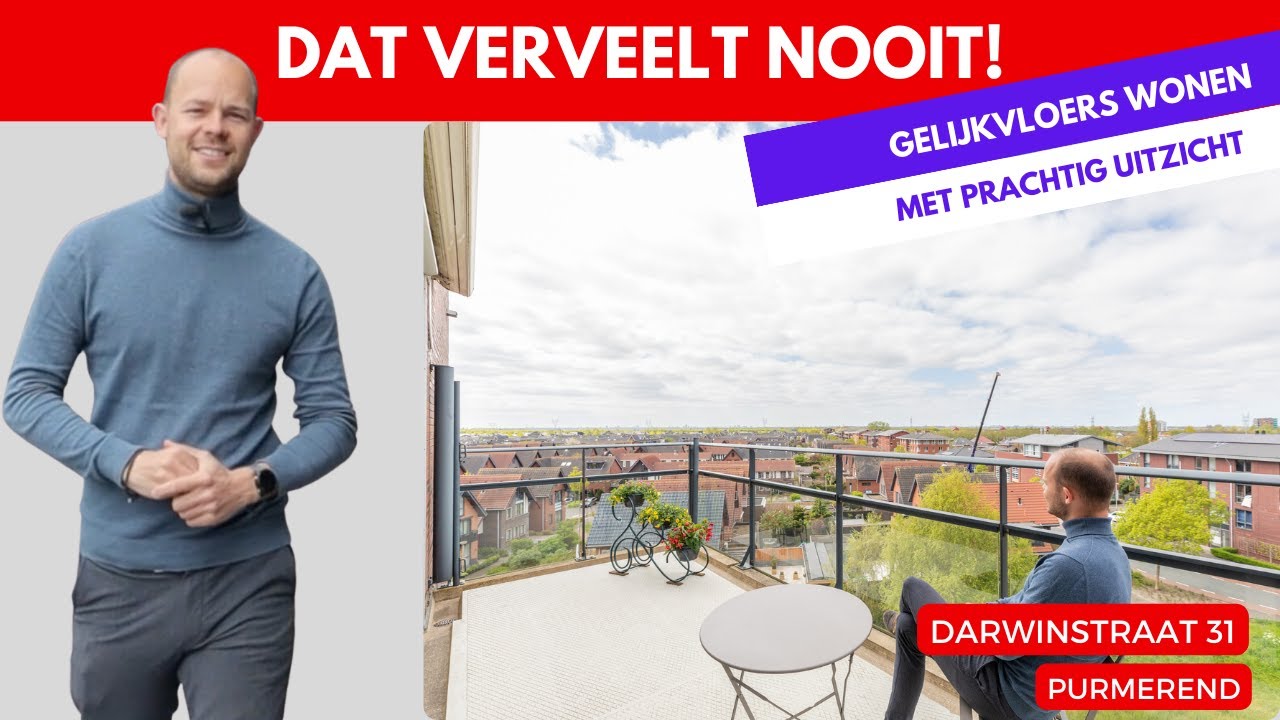 Appartement te koop: Darwinstraat 31 in Purmerend HR Makelaars - woningvideo