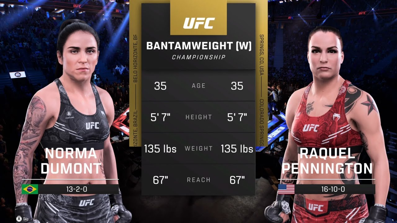 EA Sports UFC 5 Gameplay Norma Dumont vs Raquel Pennington