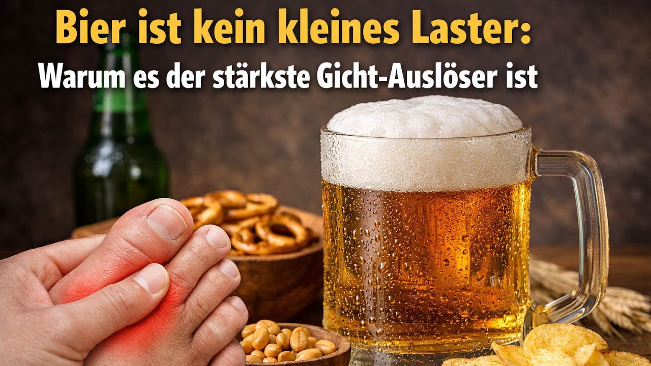 Alkohol plus Hefe gleich Gicht: Weshalb Bier besonders problematisch ist