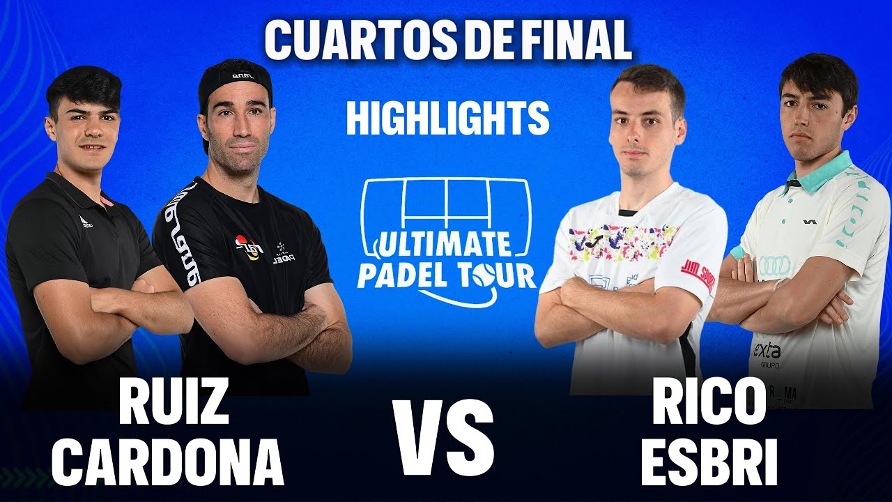 🎾🏆 Ultimate Padel Tour Leganes: Ruiz y Cardona vs Esbri y Rico- Cuartos Highlights