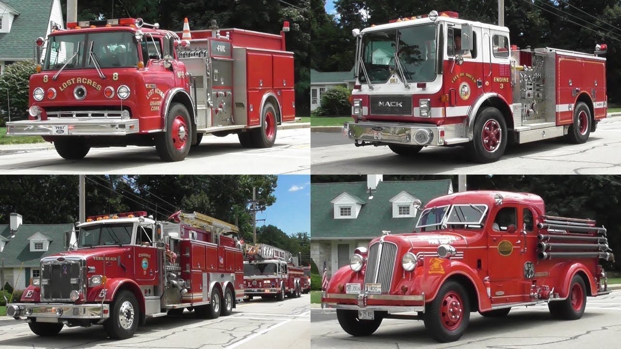 *Lots of Sirens* York, ME Annual Muster Fire Truck Parade - 2023