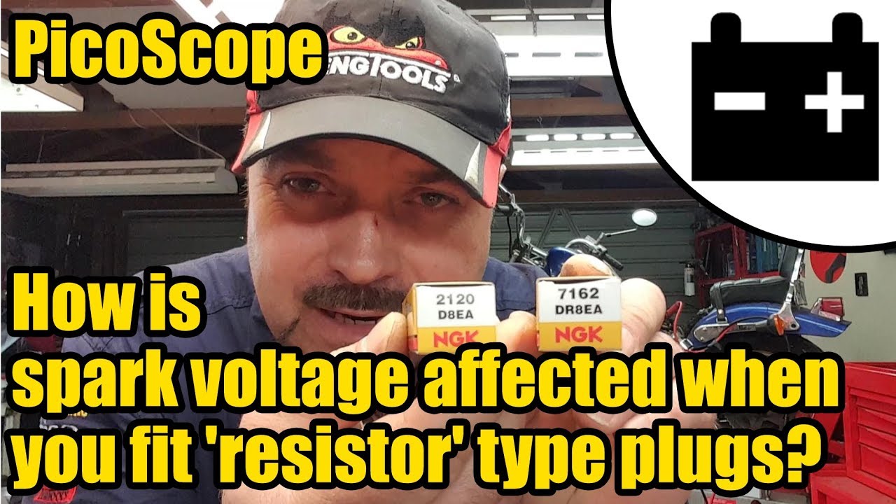 Свечи зажигания - Резистор 'V' Без резистора - влияние на напряжение высокого напряжения #1450