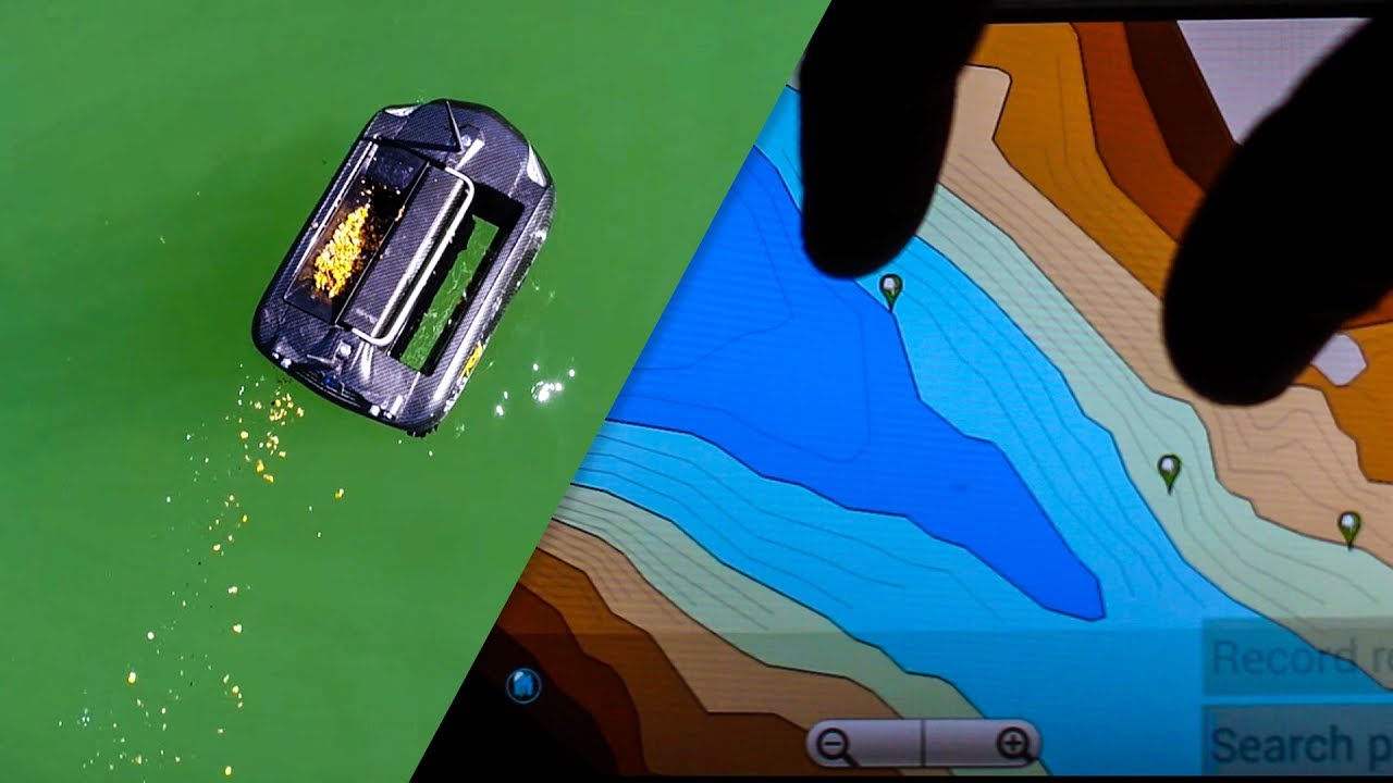 RT4 Baitboat in France 2017 - Carplounge Autopilot, 3D Depthmap, BaitSpirals and some Carps :)