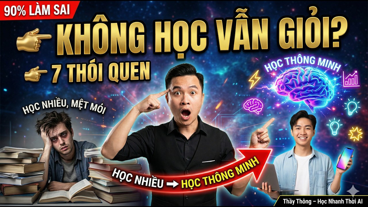 7 Thói Quen Của Học Sinh Thông Minh - Không Học Nhiều Vẫn Giỏi