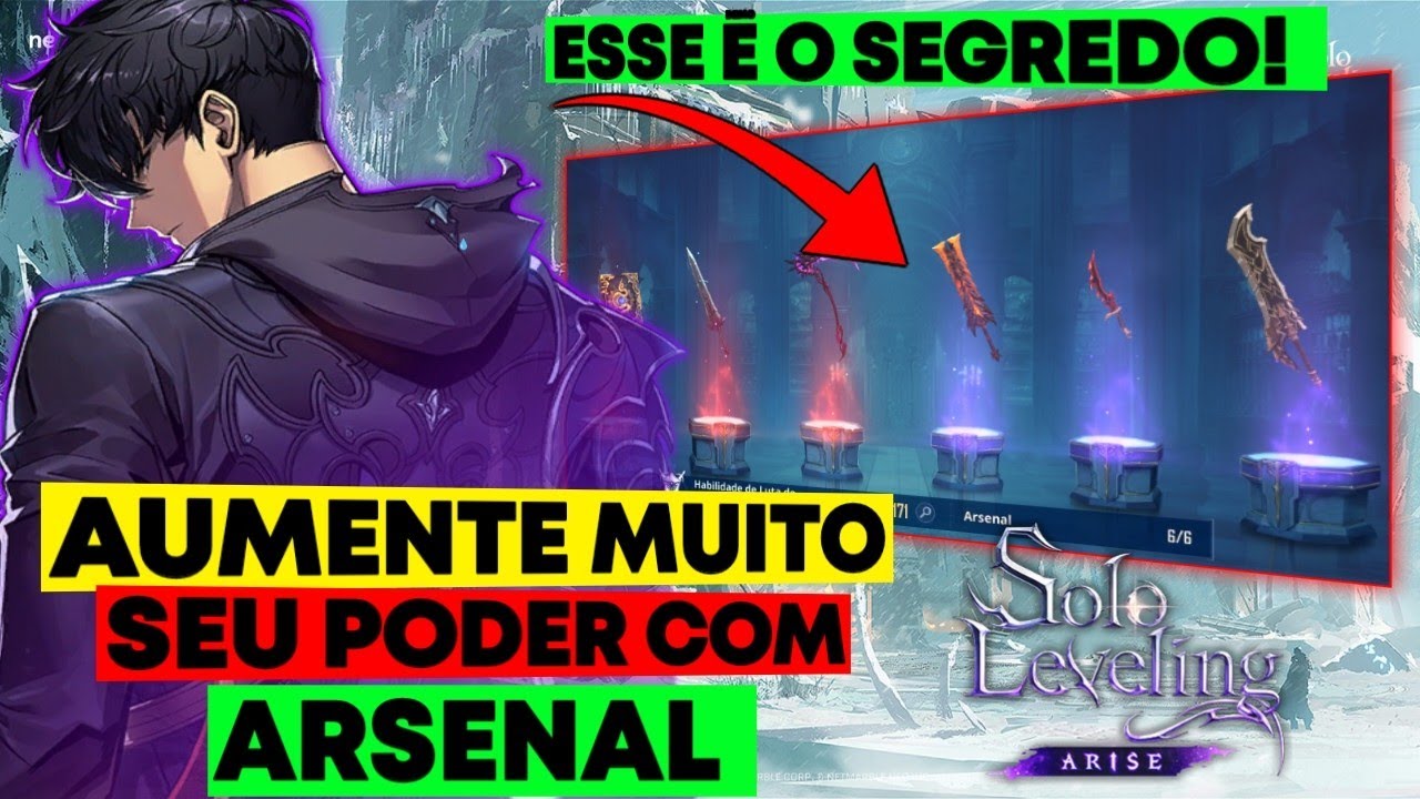 🔝 ESSE É O SEGREDO! AUMENTE MUITO SEU PODER COM ARSENAL  - Solo Leveling Arise