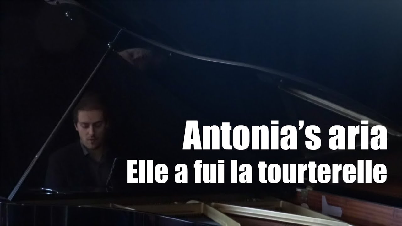 Antonia's aria - Elle a fui la tourterelle PIANO ACCOMPANIMENT