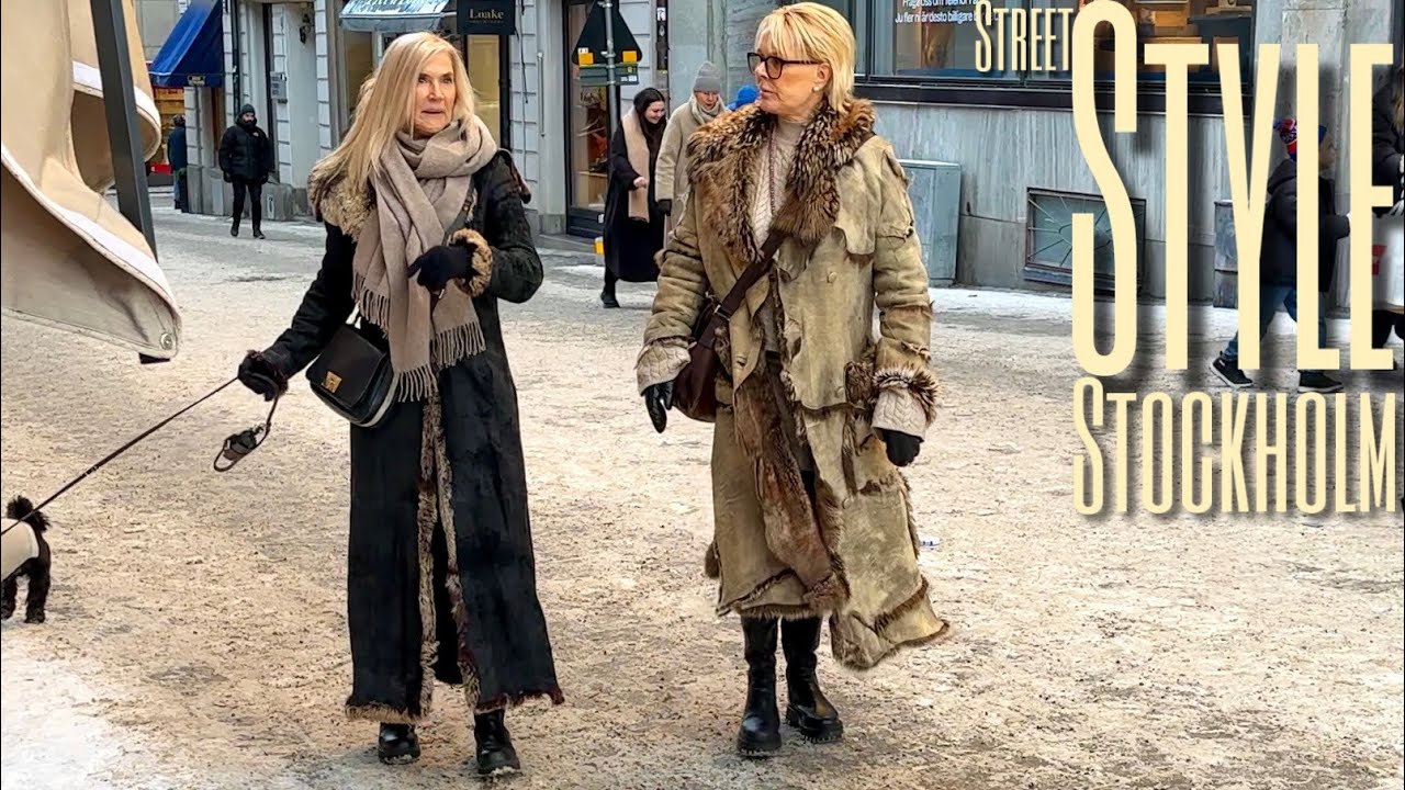 Снег в Стокгольме при -5°C ❄️| Что носят люди | Уличный стиль