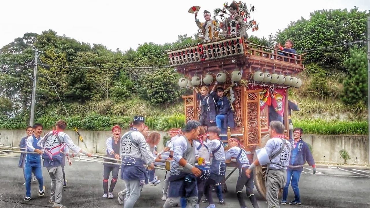 【諸井まつり 2025】前夜祭 屋台 諸井車『金森神社付近〜和の湯』曳廻しなど 2025年10月10日 静岡県袋井市