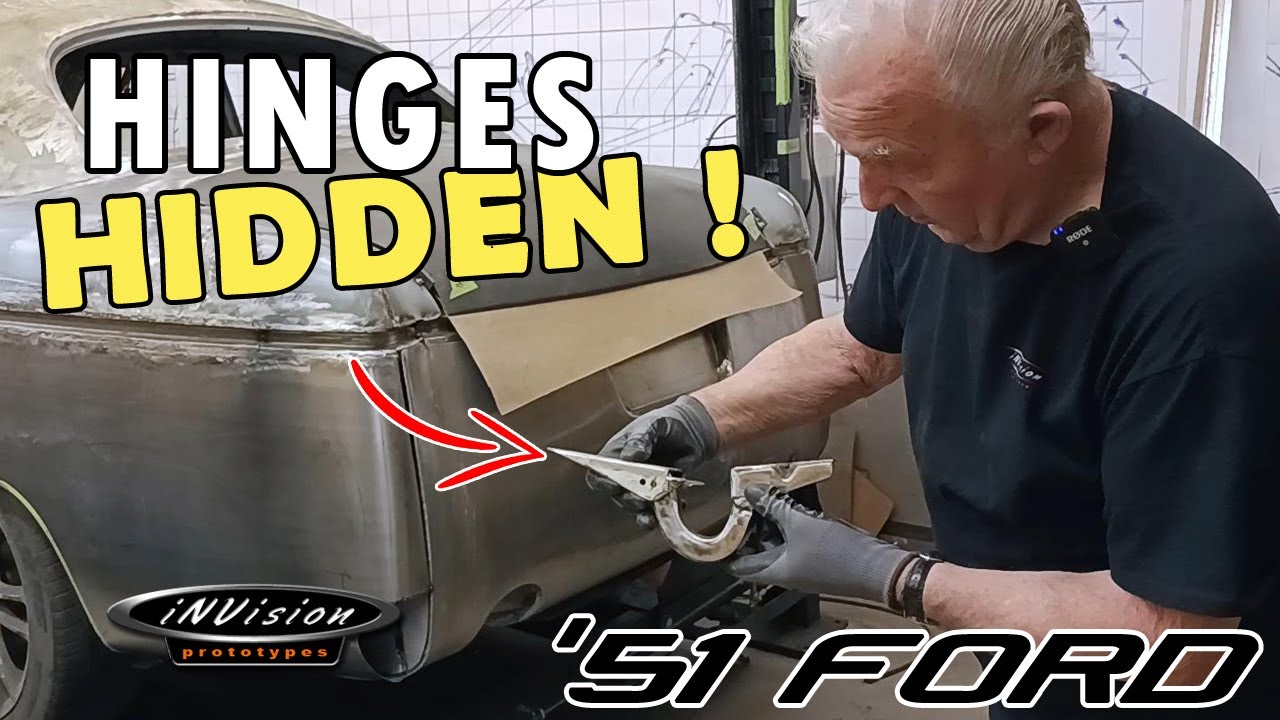 Making CUSTOM Trunk & Hood Hinges for Your Hot Rod - Ep.15 - 1951 FORD + INFINITI G35XS Sport