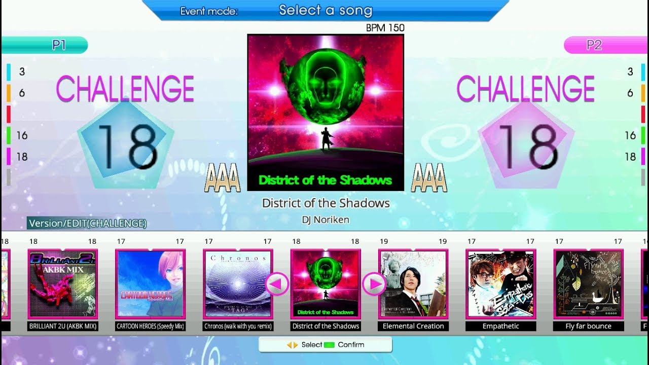【DDR創作譜面#119(EDIT)】District of the Shadows Lv.18