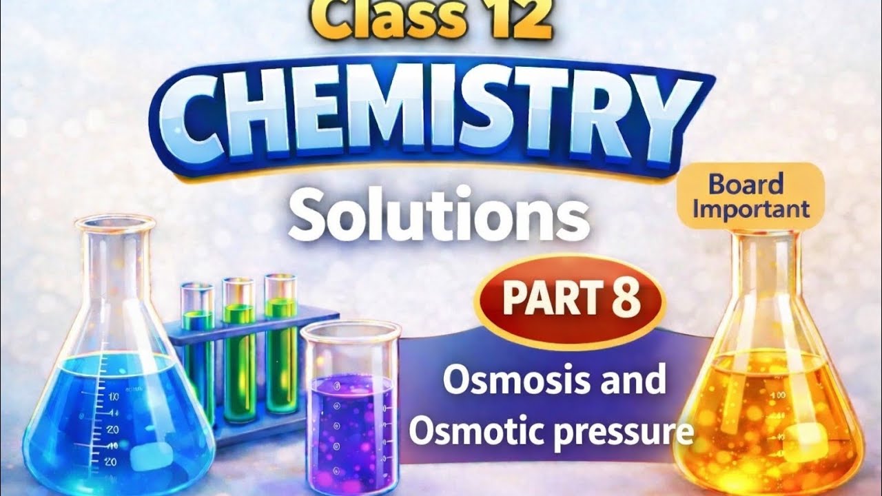 Osmosis, Osmotic Pressure & Reverse Osmosis |Colligative Properties Class 12 Chemistry | Solutions 