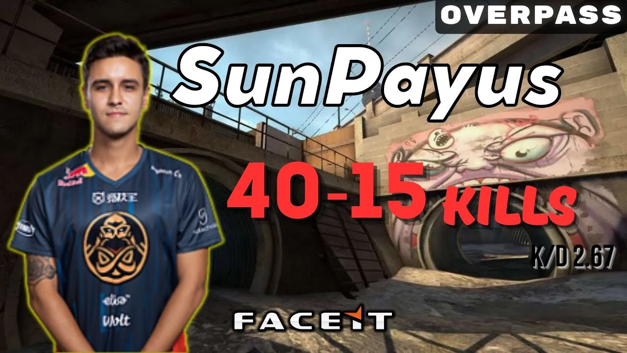 CSGO POV SunPayus (40-15) Overpass 𝙒𝙞𝙣 (16-10) / Faceit 02.09.2023